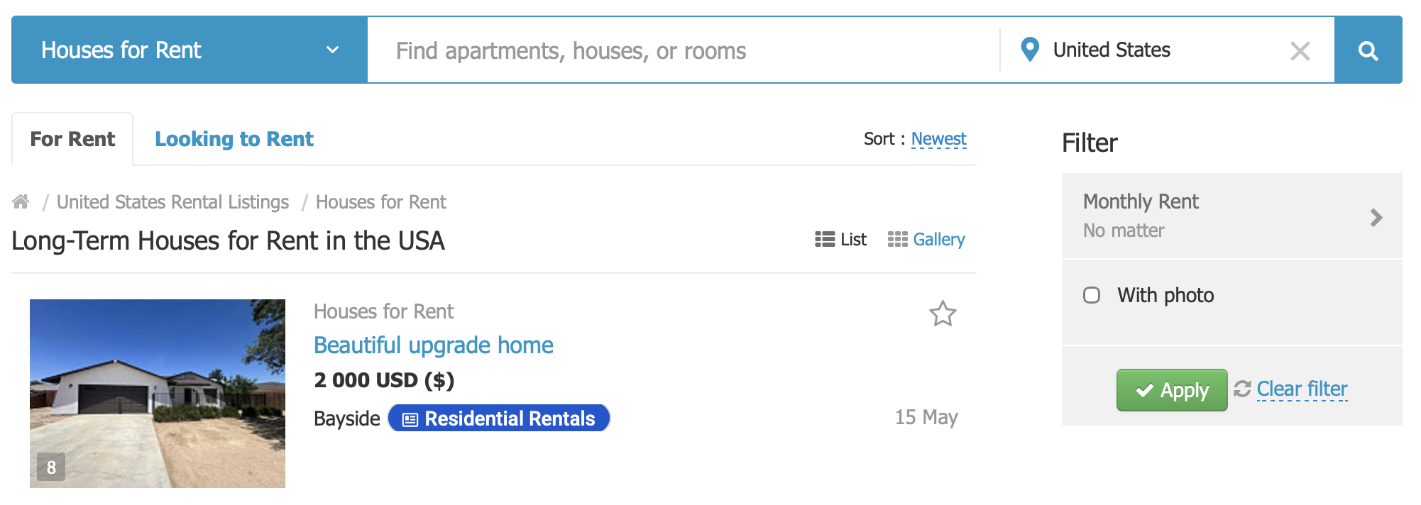 Houses for Rent
