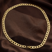 18K Gold Plated 10mm Men Chain 24inch Necklace Jewelry Concord