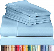 49 Reusable bed sheets and pillow case (blue) BY SCANTRIK MEDICAL Ibadan