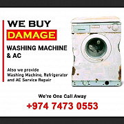 I buy not working washing machine and aircondition call me 74730553 Al Khawr