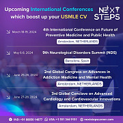 Upcoming International Conferences for USMLE CV - Next Steps Sheridan