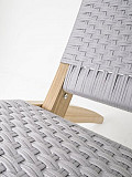 SANTORINI LOUNGE CHAIR IN ROPE GREY Chesterfield