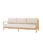 SURI OUTDOOR 3-SEATER SOFA WITH INDOOR FOAM AND OUTDOOR FABRIC Chesterfield