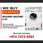 I buy not working washing machine and aircondition call me 74730553 Al Wakrah