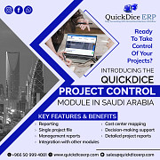 Project management software- Quickdice ERP Riyadh