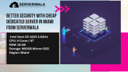 Better Security with Cheap Dedicated Server in Miami from Serverwala Augusta