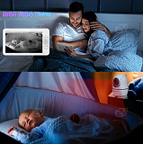 Wireless Video Baby Monitor With 7inch 1024P HD Screen and Soothing Lullaby from San Jose