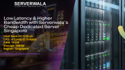 Low Latency & Higher Bandwidth with Serverwala’s Cheap Dedicated Server Singapore Augusta