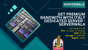 Get Premium Bandwith with Italy dedicated server - Serverwala Augusta