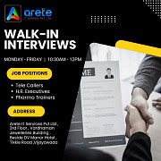 Walk in interviews vacancy in vijayawada from Vijayawada