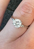 2 ct Round Engagement Moissanite Ring from Denver