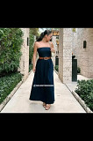 RARE!!! BLOGGER FAVE!!! ZARA women's M Medium Blue Strapless A-Line Dress NWT Los Angeles