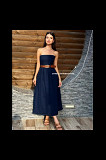 RARE!!! BLOGGER FAVE!!! ZARA women's M Medium Blue Strapless A-Line Dress NWT Los Angeles