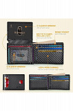 RUNBOX Wallet for Men Slim Rfid Leather 2 ID Window With Box Los Angeles