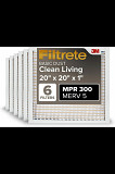 Filtrete 20x20x1 AC Furnace Air Filter, MERV 5, MPR 300, Capture Unwanted Particles, 3-Month Pleated Los Angeles