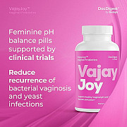 VajayJoy pH Balance- Womens Probiotic for pH Regulation, Clinically Shown to Restore from Los Angeles