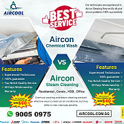 Aircon Chemical Wash vs Steam Cleaning Singapore