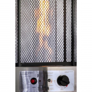 Round Propane Patio Heater - Tempered Glass Quartz Tube - Built-in Tip/Tilt Auto Shut Off - Wheel Ki from Ras al-Khaimah