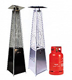 Pyramid Outdoor Square Heater With Wheels Without Regulator And Hose-Black & SS from Abu Dhabi