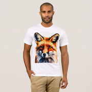 Curious Red Fox Peeking T-Shirt from Concord