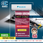 Daikin Aircon not cold Singapore