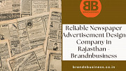 Reliable Newspaper Advertisement Design Company in Rajasthan - Brandnbusiness Jaipur