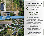 Freehold Land for Sale in Claxton Bay - $550K TTD San Fernando