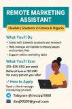 Remote Marketing Assistant (Flexible | Students in Ghana & Nigeria) Accra