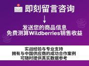 通过以下途径进入俄罗斯市场 Wildberries Beijing