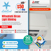 Mitsubishi aircon light blinking from Singapore