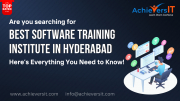 Best Software Training Institute in Hyderabad with 100% success. Hyderabad