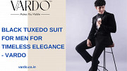 Black Tuxedo Suit for Men for Timeless Elegance - Vardo Denver