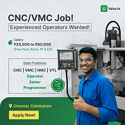 VMC Operator Jobs in Coimbatore Chennai