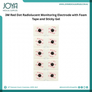 3M Red Dot Radiolucent Monitoring Electrode with Foam Tape and Sticky Gel - Joya Medical Supplies Brisbane