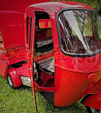 Ape Vespa Bajaj Wings Box Red Iconic Classic ThreeWheeler Toronto