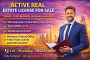 Active Real Estate Trade License For SaLe Dubai