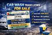 Active Car Wash Trade License For SaLe Dubai