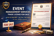 Active Event Management Trade License For SaLe Dubai