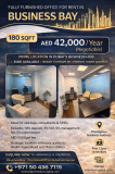 Affordable Furnished Office in Business Bay | 42K Dubai