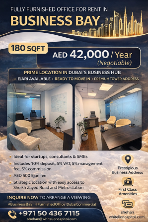Affordable Furnished Office in Business Bay | 42K Dubai - photo 1
