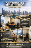 Ready Furnished Office in Business Bay – 220 Sqft Dubai