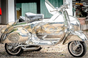 Vespa Struzzo with Full StainlessSteel Sidecar Restored by Scooter99 from Melbourne
