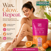 10 Min Painless Body Wax | Orange Hair Removal Powder for Smooth & Glowing Skin Jaipur