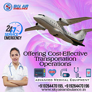Get Nominal Fare Sky Air Ambulance Services in Guwahati from Guwahati