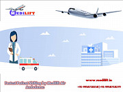 Use Air Ambulance from Patna to Delhi with Medical Support by Medilift from Patna