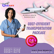 Use Now Medilift Air Ambulance from Patna to Mumbai with ICU Support Mumbai