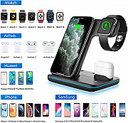 WAITIEE Wireless Charger 3 in 1, 15W Fast Charging Station for Apple iWatch 6/5/4/3/2/1,AirPods Chicago