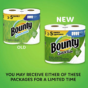 Bounty Quick Size Paper Towels, White, 4 Packs Of 2 Family Rolls = 8 Family Rolls Chicago