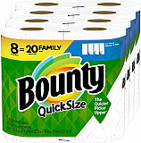 Bounty Quick Size Paper Towels, White, 4 Packs Of 2 Family Rolls = 8 Family Rolls Chicago