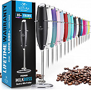 Zulay Original Milk Frother Handheld Foam Maker for Lattes - Whisk Drink Mixer for Coffee, Chicago